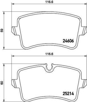 VW Тормозные колодки задн.Audi A6/7 11- hella 8DB 355 016-061