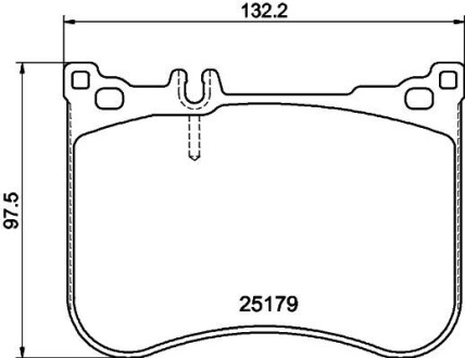 Колодки тормозные дисковые комплект; передняя. hella 8DB355021211