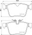 Колодки тормозные Дисковые Комплект; задн. / S60 2019>, XC60 2017>, XC90 2014> hella 8DB355023361 (фото 1)