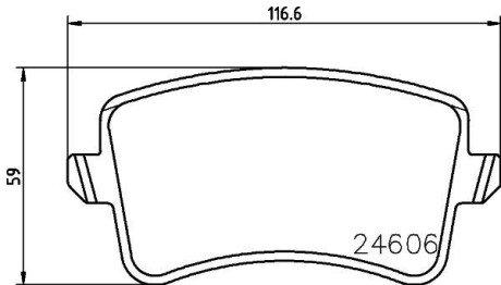 Колодки тормозные Дисковые Комплект; задн. hella 8DB355025381