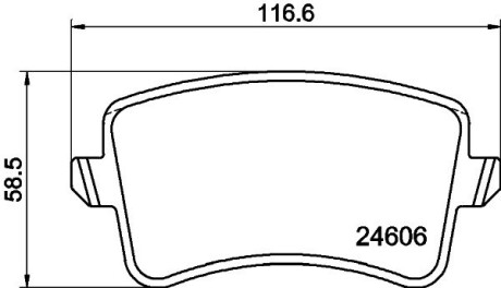 Тормозные колодки hella 8DB355025391