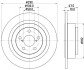 SUBARU диск гальмівний задн. Legacy III,IV 98-, Outback 00- hella 8DD355113791 (фото 1)