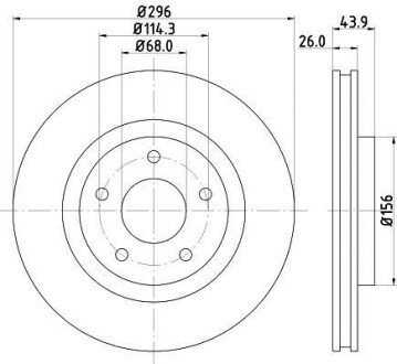 NISSAN Диск тормозной передн.X-Trail,Qashqai hella 8DD 355 114-601