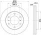 PRO MITSUBISHI Диск гальмівний передн. Pajero 3.2DI-D 07-,3.8 V6 07- hella 8DD355119071 (фото 1)