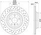 PRO HIGH CARBON DB диск гальмівний задн.GLE W166 11- hella 8DD355122551 (фото 1)