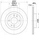 CITROEN Диск гальмівний передн. C-ZERO C-Zero, MITSUBISHI hella 8DD355125241 (фото 1)