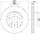 PRO HIGH CARBON VW Диск гальм. передн лів. Touareg 02- hella 8DD355128041 (фото 1)