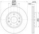 PRO HIGH CARBON диск гальмівний передній (280*24) RENAULT Duster 10-, Laguna 1.5DCI 07-, Megane 08- hella 8DD355129121 (фото 1)