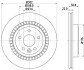 PRO HIGH CARBON VOLVO диск гальмівний задн. XC60 08- hella 8DD355129151 (фото 1)