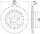 PRO HIGH CARBON DB гальмівний диск задн. (вентил.) (300*22) W211 02- hella 8DD355129791 (фото 1)