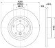 PRO JAGUAR Гальмівний диск задн. XE 2.0 15-, XF II 2.0 15-, XF SPORTBRAKE 2.0 D 17- hella 8DD355132391 (фото 1)