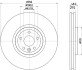 PRO HIGH CARBON LAND ROVER Гальмівний диск передн. RANGE ROVER VELAR, JAGUAR hella 8DD355132481 (фото 1)
