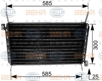 Конденсер кондиционера hella 8FC 351 035-671