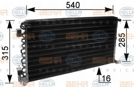 Конденсер кондиционера hella 8FC 351 036-041