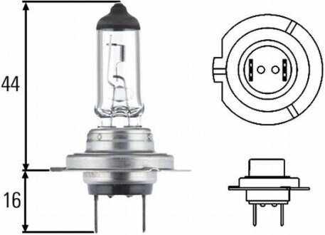 H7DP (двойная сила!) 24V 70W Автолампа **HEAVY DUTY EXPERT** LONGER LIFETIME, VIBRATION RESISTANT hella 8GH007157231 (фото 1)