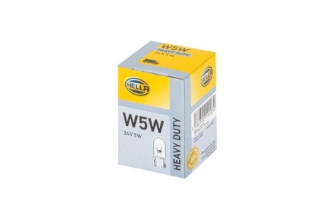 Автолампа Behr Standard W5W W2,1x9,5d 5 W прозрачная hella 8GP003594251