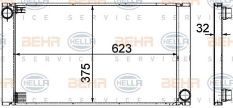 Радиатор hella 8MK 376 753-581