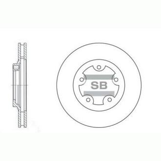 Тормозной диск hi-Q (SANGSIN) sd1029