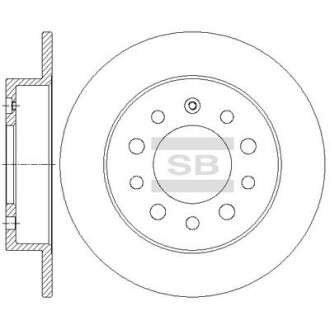 Гальмівний диск hi-Q (SANGSIN) sd1083