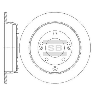 Диск тормозной hi-Q (SANGSIN) sd1089