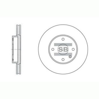 Гальмівний диск hi-Q (SANGSIN) sd3007