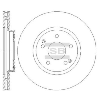 Гальмівний диск hi-Q (SANGSIN) sd3042