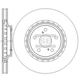 Диск гальмівний hi-Q (SANGSIN) sd4034