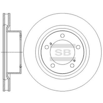 Гальмівний диск hi-Q (SANGSIN) sd4062