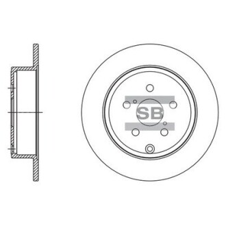 Гальмівний диск hi-Q (SANGSIN) sd4083