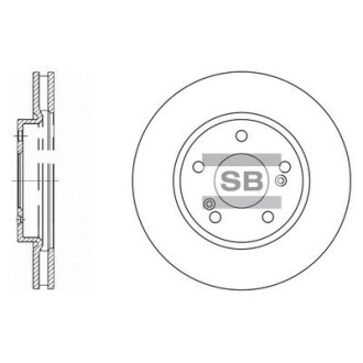 Диск гальмівний hi-Q (SANGSIN) sd4312