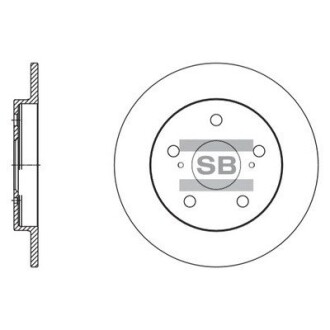 Диск гальмівний hi-Q (SANGSIN) sd4616