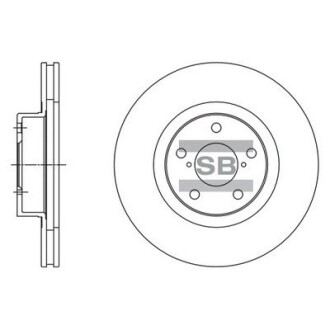 Гальмівний диск hi-Q (SANGSIN) sd4702