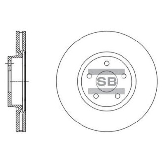 Гальмівний диск hi-Q (SANGSIN) sd5304