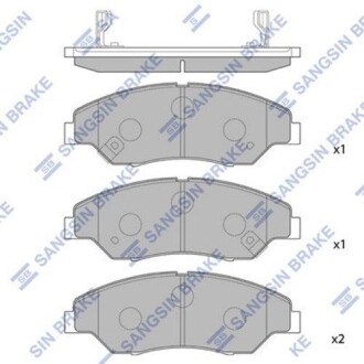 Колодка гальм. диск. KIA SPORTAGE 2.0I, 2.0TD 99-02 передн. (SANGSIN) hi-Q (SANGSIN) sp1118