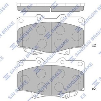 Колодка гальм. диск. TOYOTA LANDCRUISER 80 передн. (SANGSIN) hi-Q (SANGSIN) sp1217