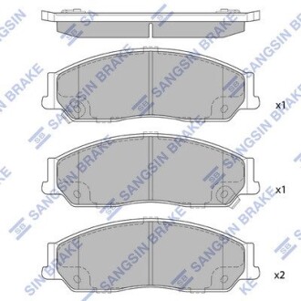 Колодки тормозные дисковые hi-Q (SANGSIN) sp1235