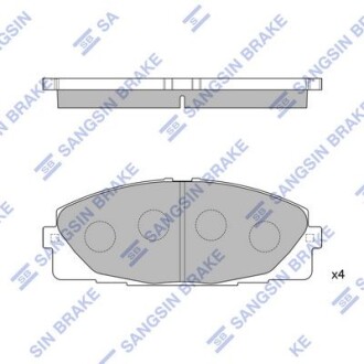 Колодки гальмівні дискові hi-Q (SANGSIN) sp1376