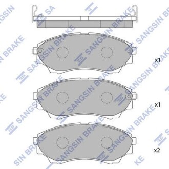 Колодки тормозные дисковые hi-Q (SANGSIN) sp1479