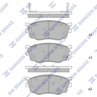 Комплект тормозных колодок hi-Q (SANGSIN) sp1529