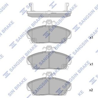 Тормозные колодки кт. hi-Q (SANGSIN) sp1571