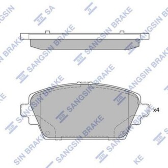 Комплект гальмівних колодок hi-Q (SANGSIN) sp1582