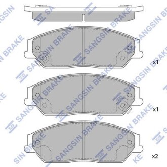 Колодки тормозные дисковые hi-Q (SANGSIN) sp1590