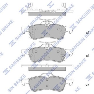 Колодки тормозные дисковые hi-Q (SANGSIN) sp1632