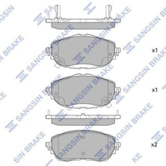 Колодки тормозные hi-Q (SANGSIN) sp1700