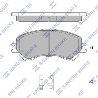 Колодки тормозные hi-Q (SANGSIN) sp1715