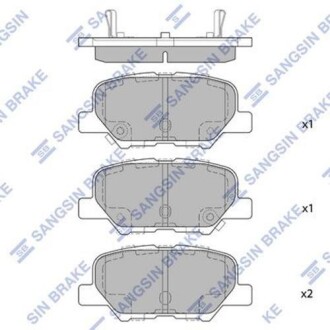 Колодки тормозные hi-Q (SANGSIN) sp1731