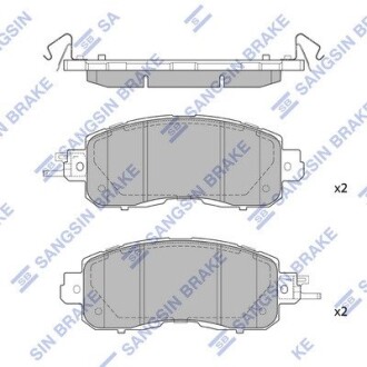 Колодки тормозные передние hi-Q (SANGSIN) sp1765