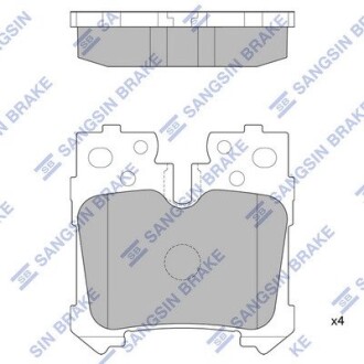 Колодки тормозные дисковые hi-Q (SANGSIN) sp2301