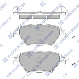 Колодки тормозные дисковые (комплект 4 шт.)) hi-Q (SANGSIN) sp4120