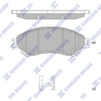 Комплект тормозных колодок hi-Q (SANGSIN) sp4212